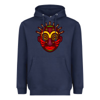 Navy african masks 2 Heavyweight Hoodie - BundleAndBundleShop