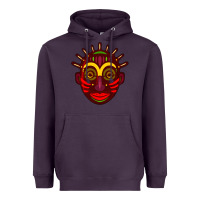 Plum african masks 2 Heavyweight Hoodie - BundleAndBundleShop