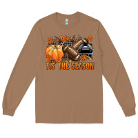 Toasted Coconut Tis' the season Football black helmet Long Sleeve Tee - NancyCooperArtShop