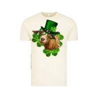 Vintage Arctic st. patrick's day goat clovers and leprechaun hat Vintage Tee - RanaPortraitStore