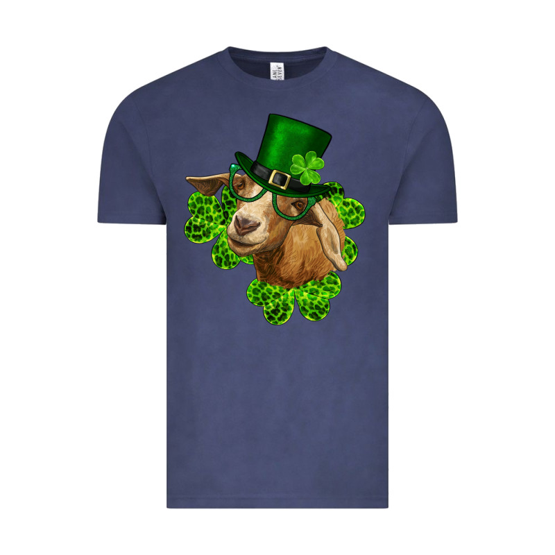 St. Patrick's Day Goat Clovers And Leprechaun Hat Vintage Tee by RanaPortraitStore | Teevron