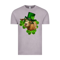 Vintage Zinc st. patrick's day goat clovers and leprechaun hat Vintage Tee - RanaPortraitStore