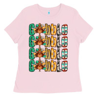 Gobble Till You Wobble Thanksgiving Turkey Ladies Tee | Teevron