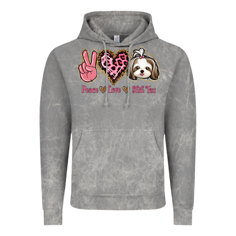 Peace Love Shih Tzu Vintage Hoodie by Bettercallsaul | Teevron