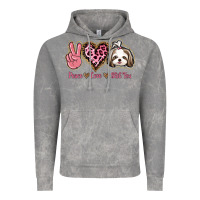 Cloud Rock Peace Love Shih Tzu Vintage Hoodie - Bettercallsaul