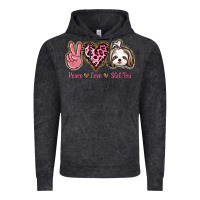 Vintage Black Peace Love Shih Tzu Vintage Hoodie - Bettercallsaul