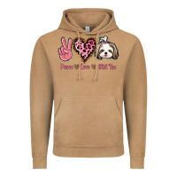 Vintage Camel Peace Love Shih Tzu Vintage Hoodie - Bettercallsaul