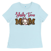 Baby Blue Shih Tzu Mom Ladies Tee - Jasminsmagicworld