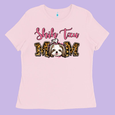 Shih Tzu Mom Ladies Tee Designed By Jasminsmagicworld