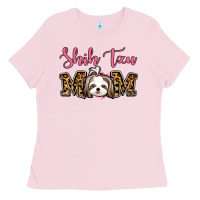 Bubblegum Pink Shih Tzu Mom Ladies Tee - Jasminsmagicworld