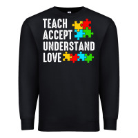 Black Teach Accept Understand Love Premium Sweatshirt - CowhideDigitalArt