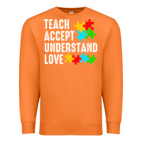 Carrot Teach Accept Understand Love Premium Sweatshirt - CowhideDigitalArt
