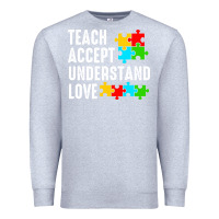 Heather Grey Teach Accept Understand Love Premium Sweatshirt - CowhideDigitalArt