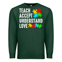 Sports Green Teach Accept Understand Love Premium Sweatshirt - CowhideDigitalArt
