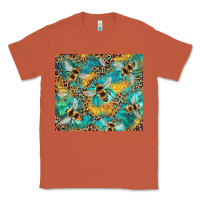 Copper honeycomb and bees with leopard Classic Tee - Artiststas