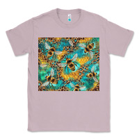 Lilac honeycomb and bees with leopard Classic Tee - Artiststas