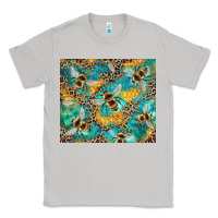 Moon Dust honeycomb and bees with leopard Classic Tee - Artiststas