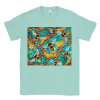 Seafoam honeycomb and bees with leopard Classic Tee - Artiststas