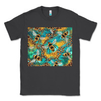 Smoke honeycomb and bees with leopard Classic Tee - Artiststas