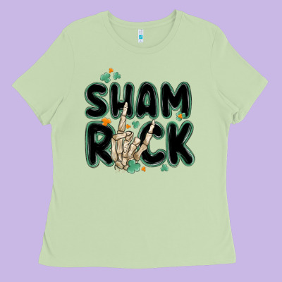 Sham Rock Ladies Tee Designed By Maliassmallbusiness
