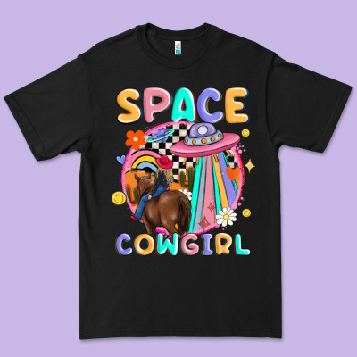 Space Cowgirl Premium Tee Designed By Maliassmallbusiness