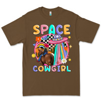 Cacao space cowgirl Premium Tee - MaliasSmallBusiness