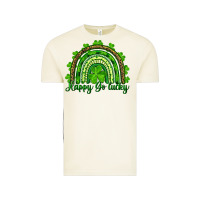 Vintage Arctic Saint Patricks Day Happy Go Lucky Rainbow Vintage Tee - RanaPortraitStore