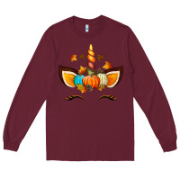 Burgundy Unicorn Fall Long Sleeve Tee - texasbilliewilder