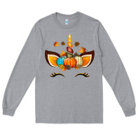 Heather Grey Unicorn Fall Long Sleeve Tee - texasbilliewilder