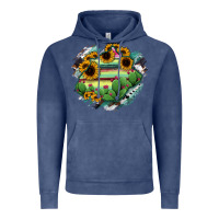 Vintage Denim Aguascalientes State Of Mexico Map Vintage Hoodie - RanaPortraitStore