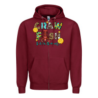 Burgundy Crawfish season Zipper Hoodie - FaDigitalArtStudio