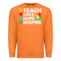 Carrot Teach Love Hope Inspire Premium Sweatshirt - CowhideDigitalArt