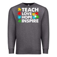 Teach Love Hope Inspire Premium Sweatshirt | Teevron