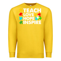 Lemon Teach Love Hope Inspire Premium Sweatshirt - CowhideDigitalArt