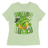Matcha howdy go lucky st patrics day Ladies Tee - MaliasSmallBusiness
