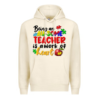 Tofu Being an au some teacher is a work of the heart Premium Hoodie - FaDigitalArtStudio