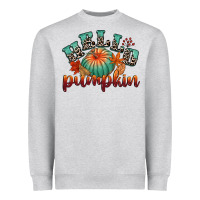 Heather Grey hello pumpkin Heavyweight Sweatshirt - CowGirlArtShop