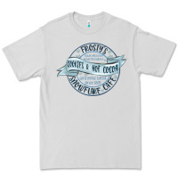 Dove Grey frostys snowflake cafe Premium Tee - MaliasSmallBusiness
