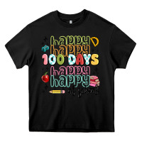 Black 100 days of school Heavy Core Tee - MaliasSmallBusiness