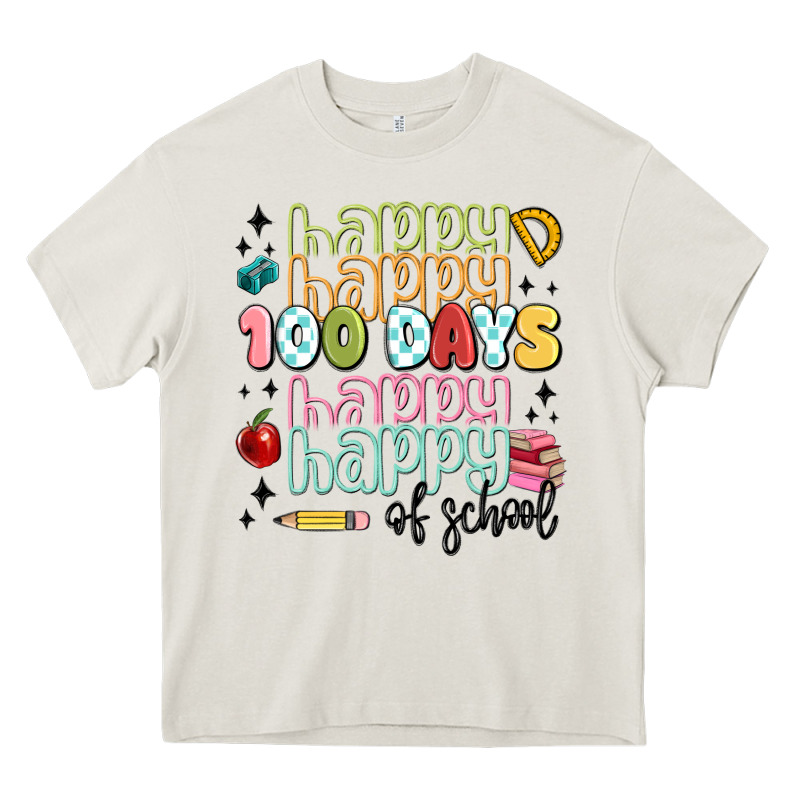 100 Days Of School Heavy Core Tee by MaliasSmallBusiness | Teevron