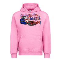 Fuchsia Pink red white and boom Urban Hoodie - Artiststas