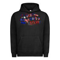 Pigment Black red white and boom Urban Hoodie - Artiststas