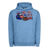 Pigment Pebble Blue red white and boom Urban Hoodie - Artiststas