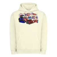 Pigment Pistachio red white and boom Urban Hoodie - Artiststas