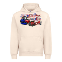Sandshell red white and boom Urban Hoodie - Artiststas
