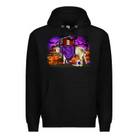 Black Charolais Bull Halloween Premium Hoodie - RanaPortraitStore