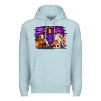 Blue Mist Charolais Bull Halloween Premium Hoodie - RanaPortraitStore