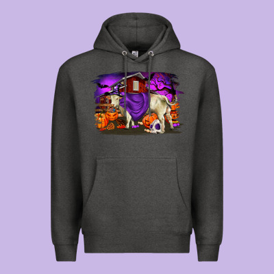 Charolais Bull Halloween Premium Hoodie Designed By Ranaportraitstore