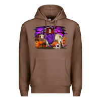 Chestnut Charolais Bull Halloween Premium Hoodie - RanaPortraitStore