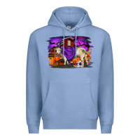 Colony Blue Charolais Bull Halloween Premium Hoodie - RanaPortraitStore